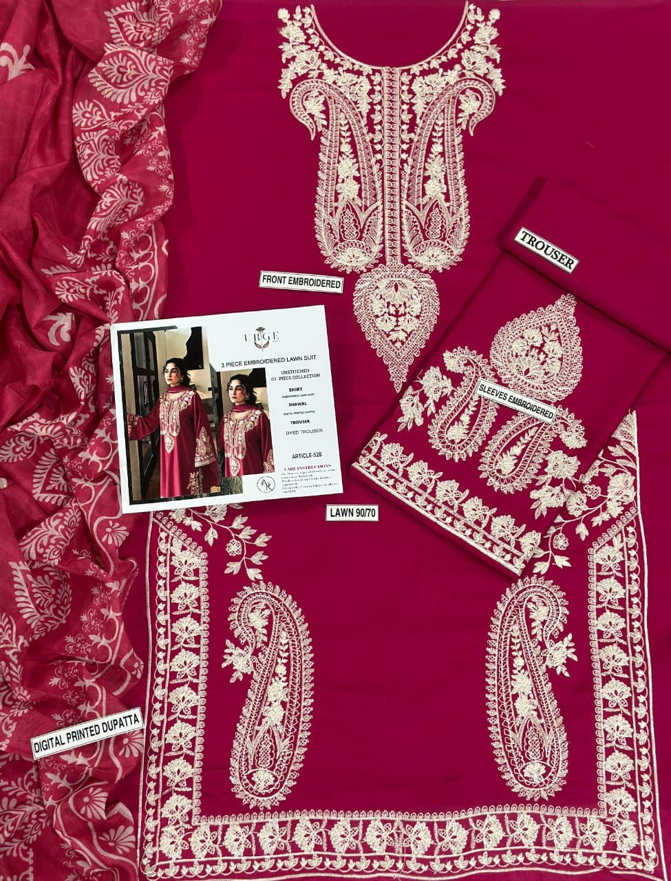 Lawn Embroidered 3Piece D-016 (Copy 3)
