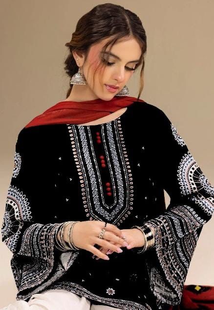 Lawn Embroidered 3Piece D-002