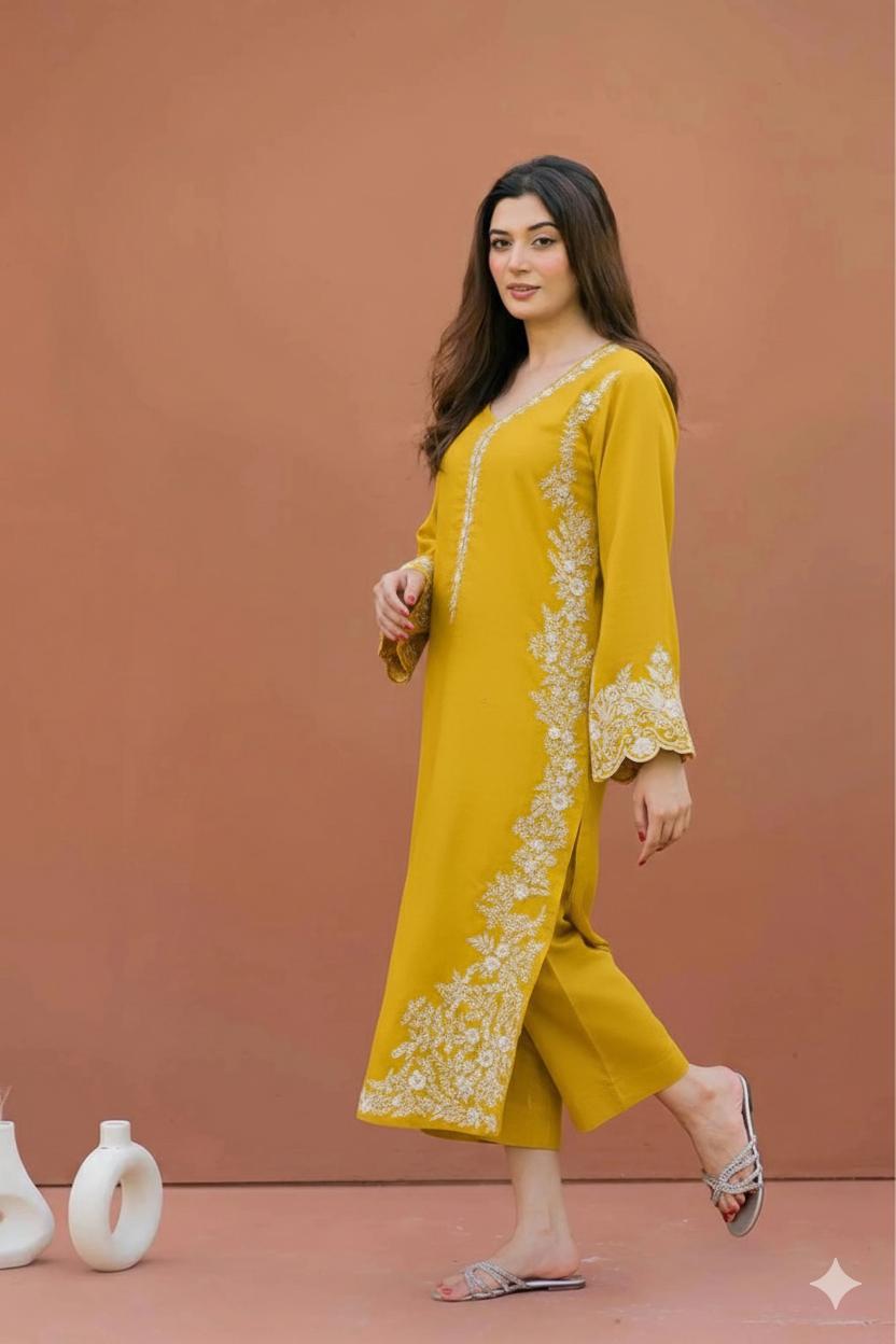 ASLING Lawn Embroidered 2Piece D-008