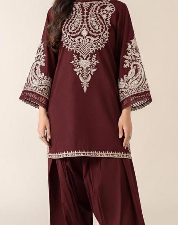 ASLING Lawn Embroidered 2Piece D-009