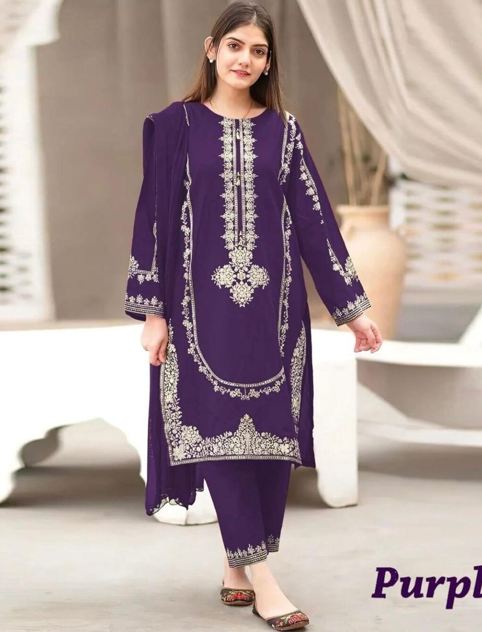 ASLING Lawn Embroidered 2Piece D-010