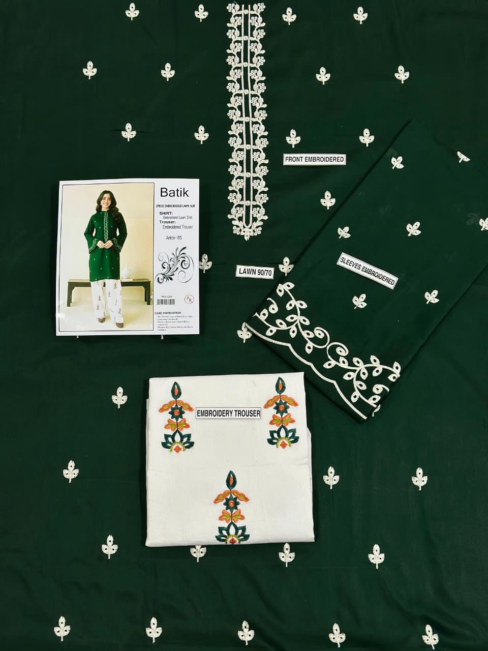 BATIK Lawn Embroidered 2Piece D-002