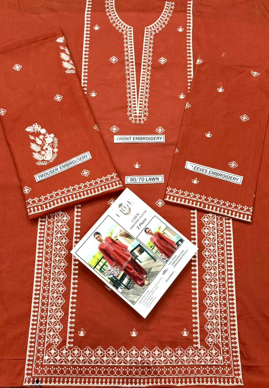 URGE Lawn Embroidered 2Piece D-003