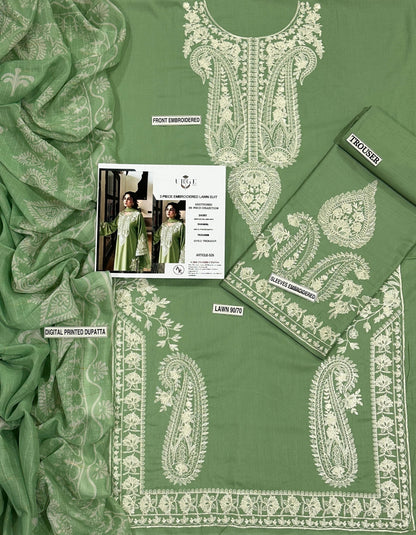 Lawn Embroidered 3Piece D-016 (Copy 2)