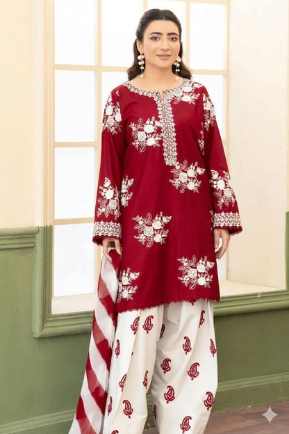 3piece heavy embroidered