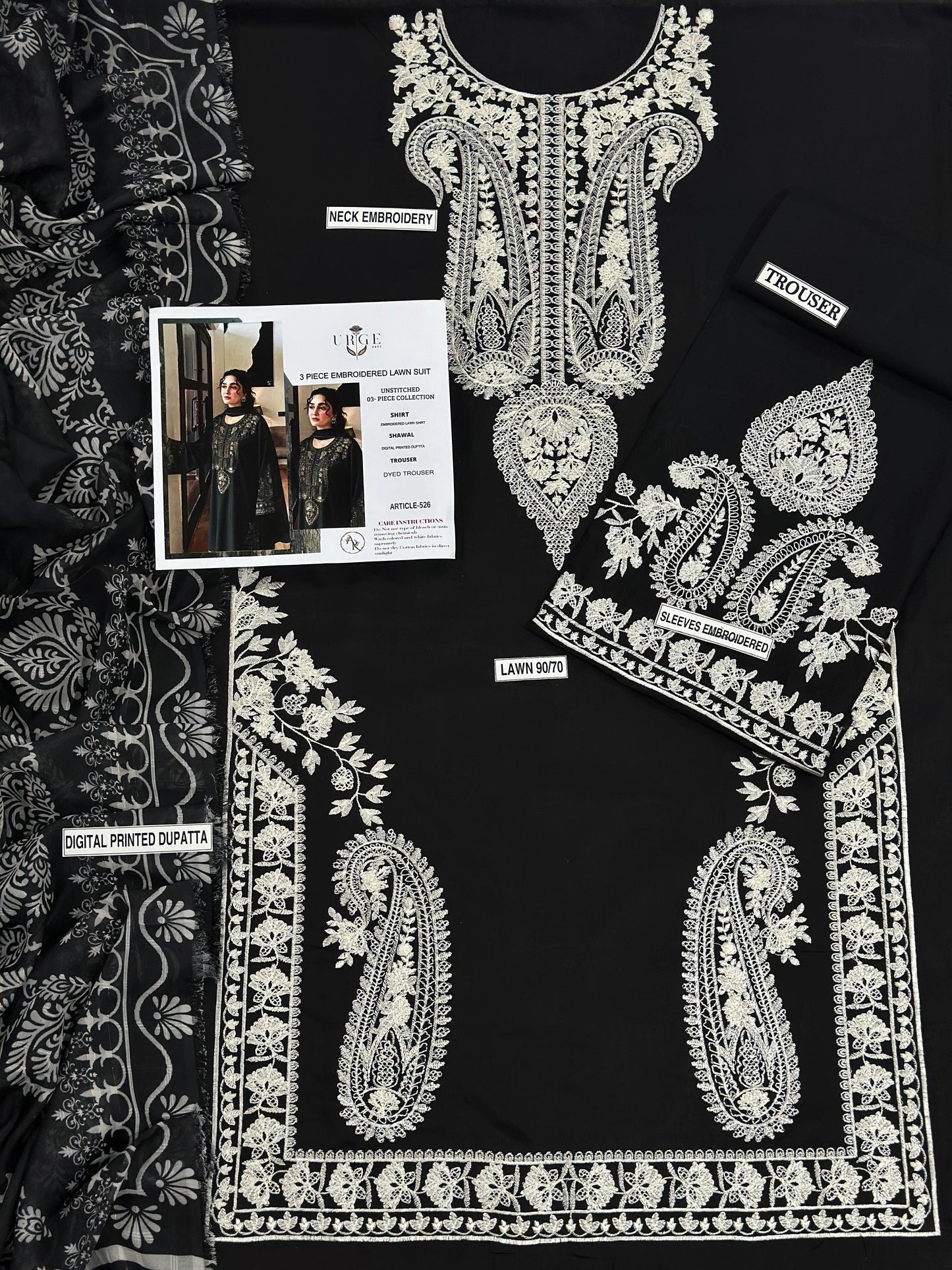 Lawn Embroidered 3Piece D-016 (Copy)