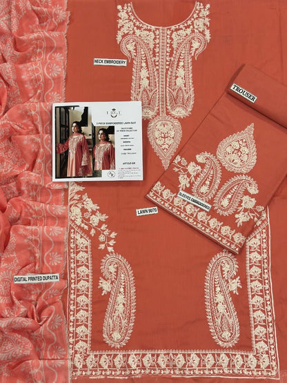 Lawn Embroidered 3Piece D-016 (Copy 4)
