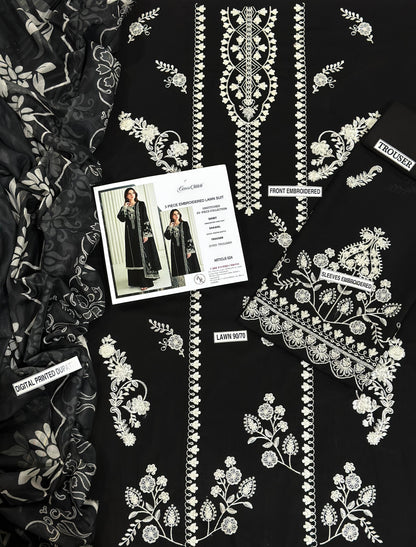cross stich heavy black 3pc