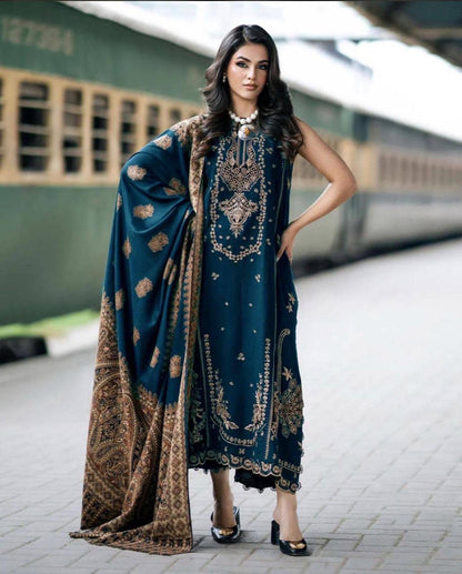 Izel front back embroidery 3pc