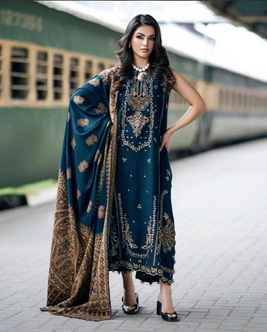 Izel front back embroidery 3pc
