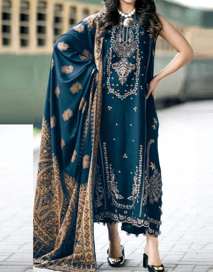 Izel front back embroidery 3pc