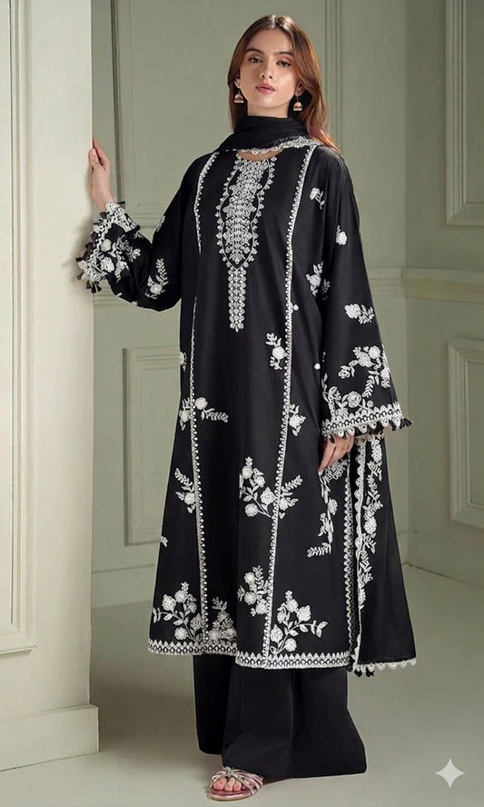 cross stich heavy black 3pc