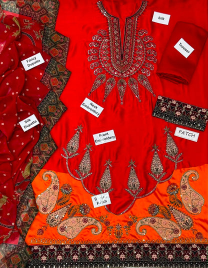 Kaftan silk 3 piece