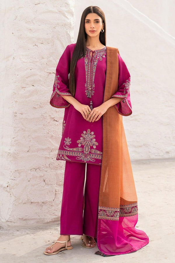 Dhanak Fully Embroidered Unstitched 3Piece D-001