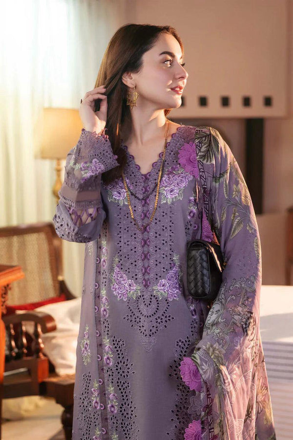 Dhanak Fully Embroidered Unstitched 3Piece D-005
