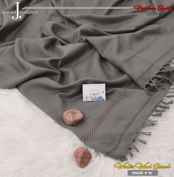 J. Men Premium Wool Shawl D-005