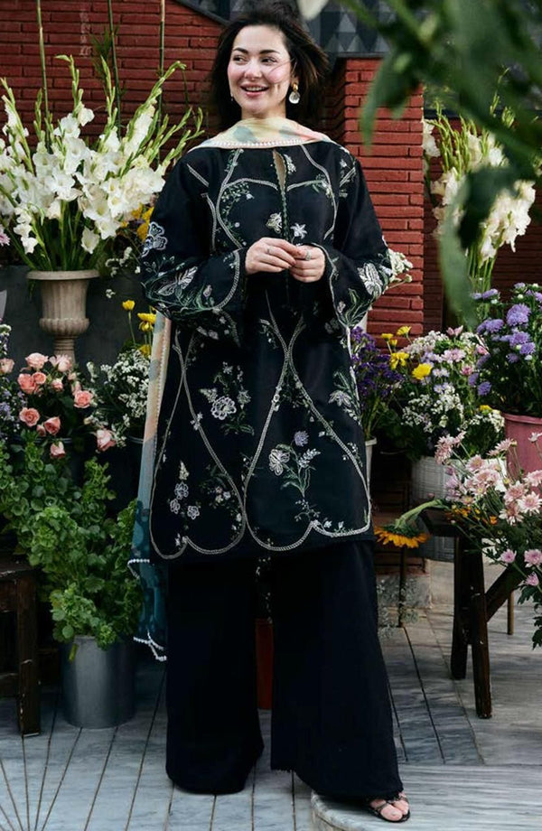 Dhanak Embroidered Unstitched 3Piece D-023