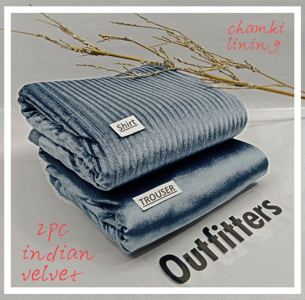 Outfitters Chamki Velvet Unstitched 2Piece D-001