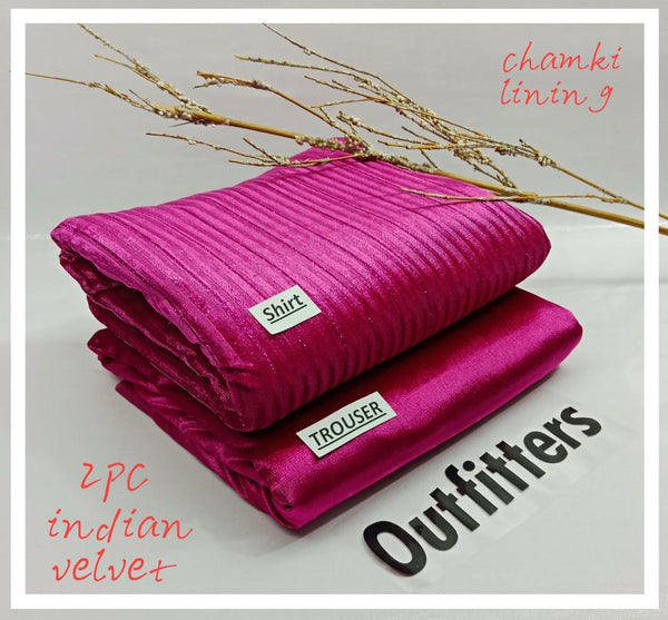 Outfitters Chamki Velvet Unstitched 2Piece D-010