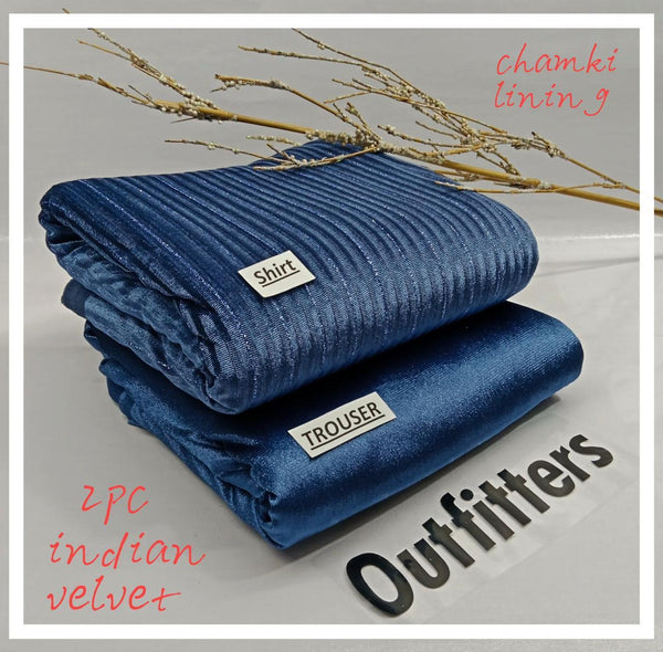 Outfitters Chamki Velvet Unstitched 2Piece D-011