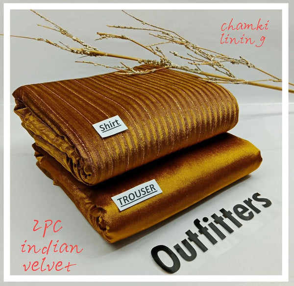 Outfitters Chamki Velvet Unstitched 2Piece D-014