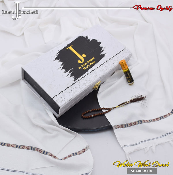 J. Men Premium Shawl ( Pearl White ) D-004