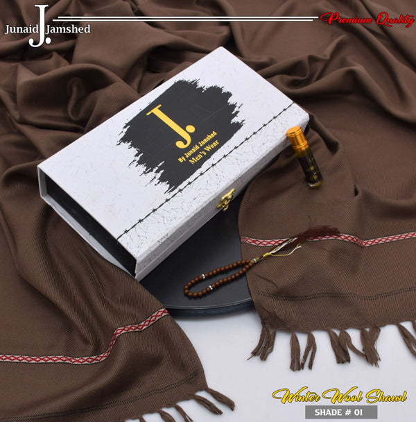 J. Men Premium Shawl ( Chocolate Brown ) D-001