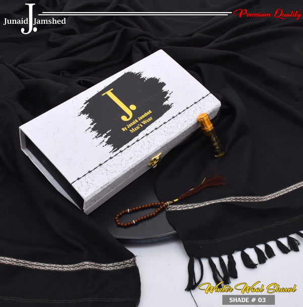 J. Men Premium Shawl ( Jet Black ) D-003