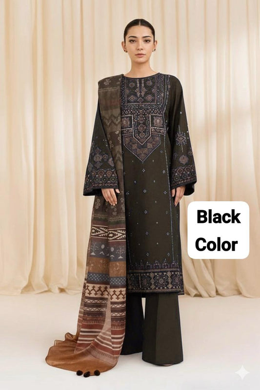 Lawn Embroidered 3Piece D-006