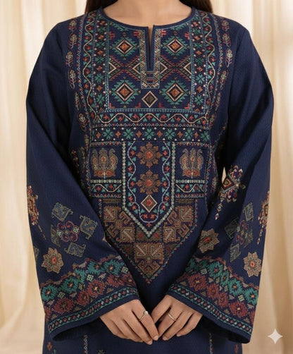 Lawn Embroidered 3Piece D-004