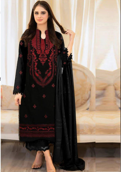Lawn Embroidered 3Piece D-008