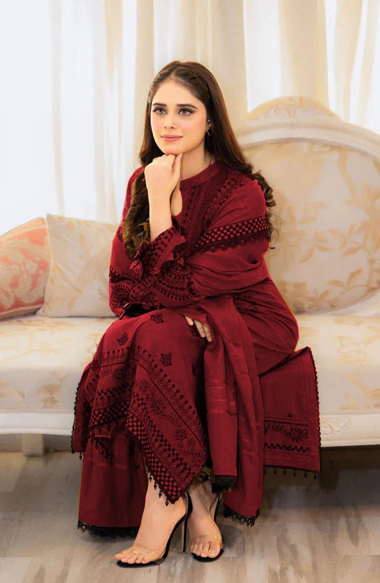 Lawn Embroidered 3Piece D-016