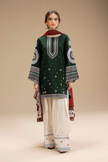 Lawn Embroidered 3Piece D-020