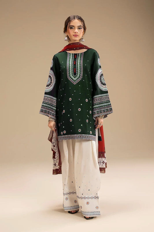 Lawn Embroidered 3Piece D-020