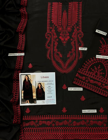 Lawn Embroidered 3Piece D-008