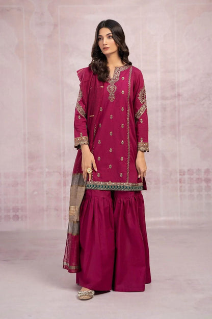 Lawn Embroidered 3Piece D-023