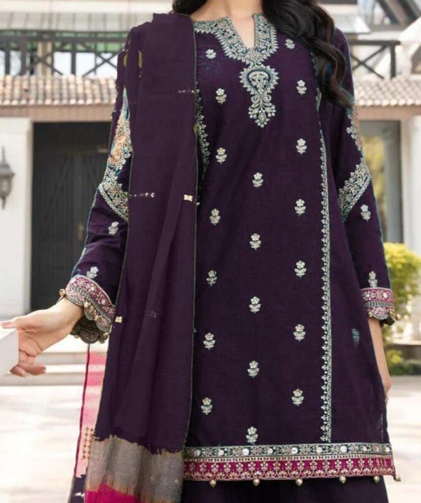 Lawn Embroidered 3Piece D-024