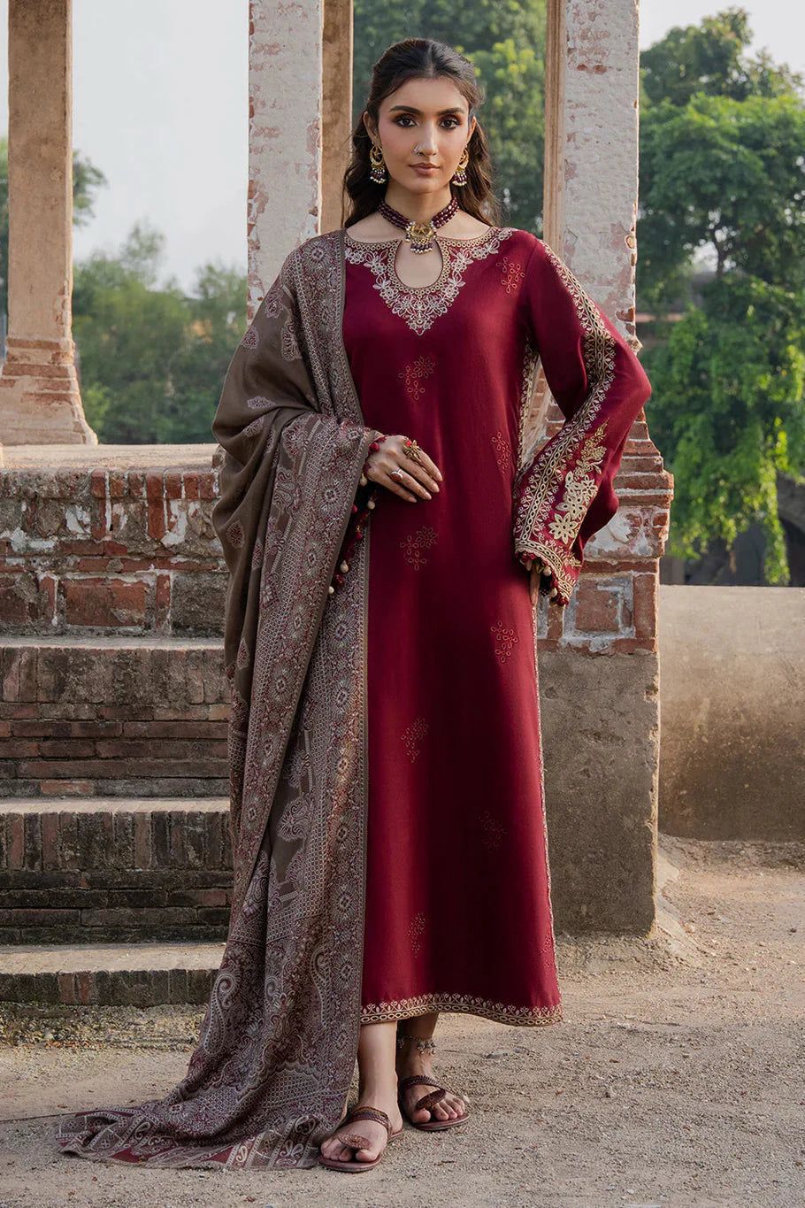 Lawn Embroidered 3Piece D-027