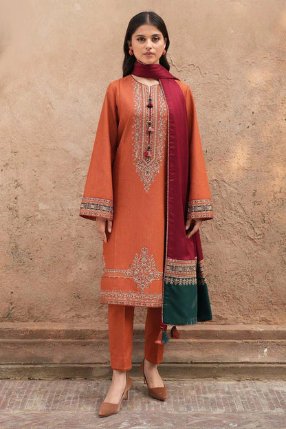 Lawn Embroidered 3Piece D-017