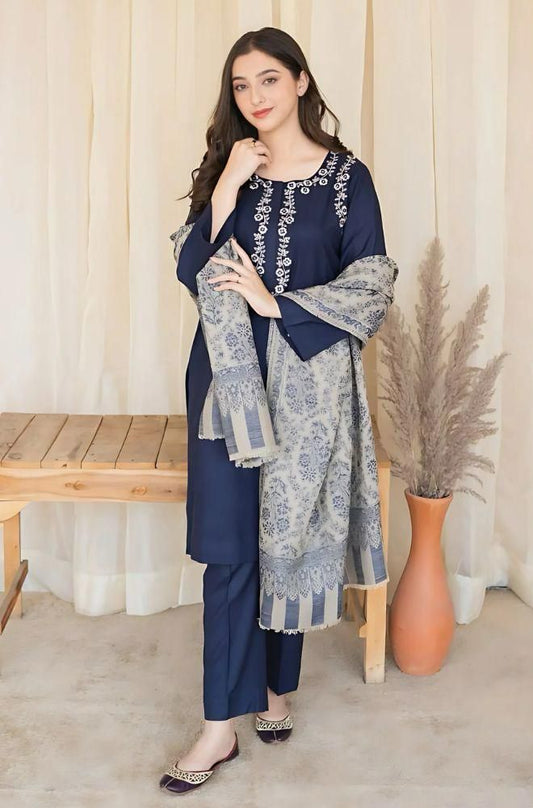 Lawn Embroidered 3Piece D-019