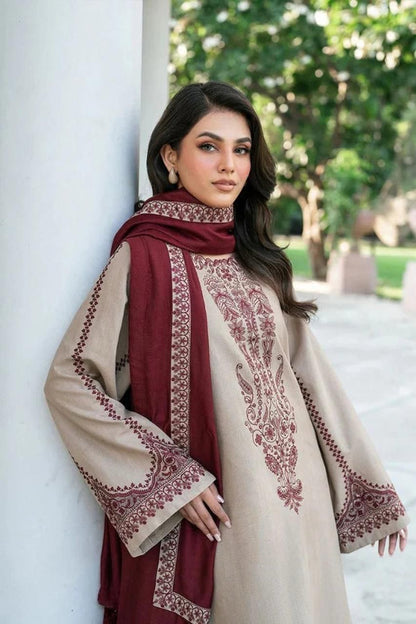 Lawn Embroidered 3Piece D-025