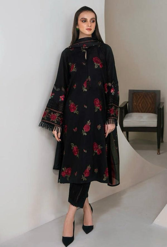 Lawn Embroidered 3Piece D-024