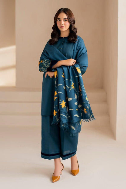 Lawn Embroidered 3Piece D-018