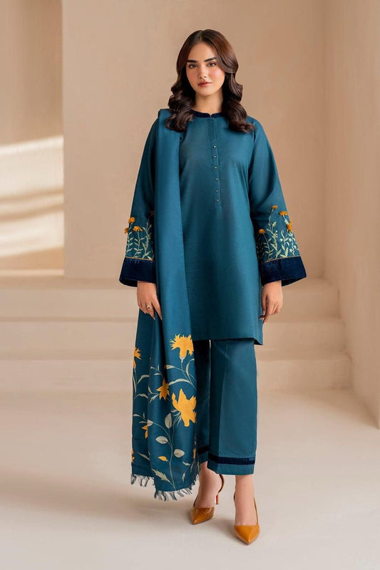 Lawn Embroidered 3Piece D-018