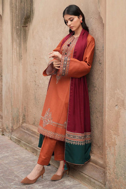 Lawn Embroidered 3Piece D-017