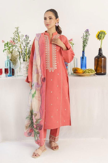 Lawn Embroidered 3Piece D-012
