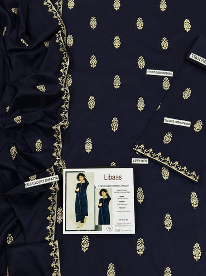 Lawn Embroidered 3Piece D-011