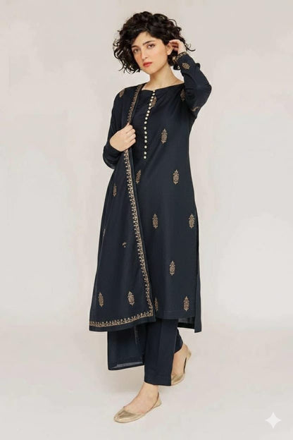 Lawn Embroidered 3Piece D-011