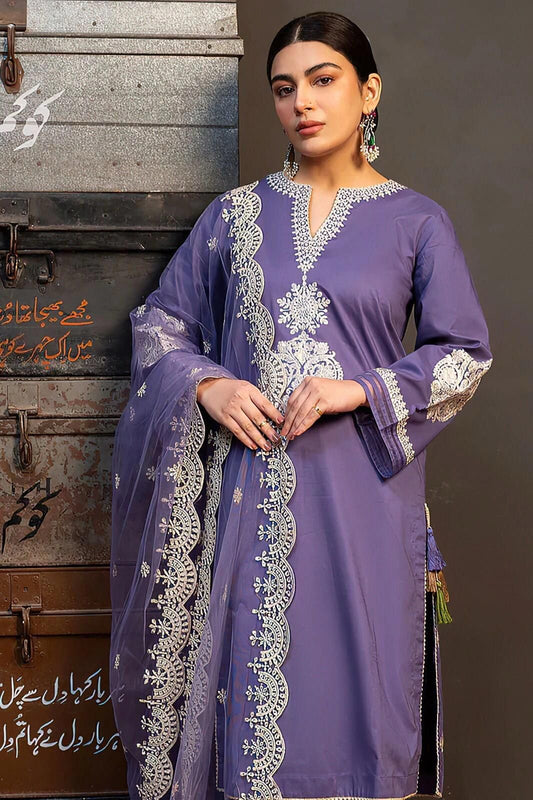 Lawn Embroidered 3Piece D-005