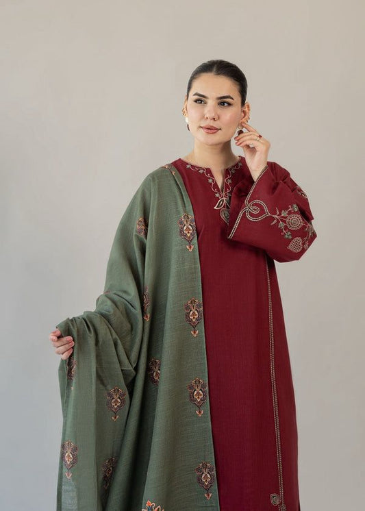 Lawn Embroidered 3Piece D-004